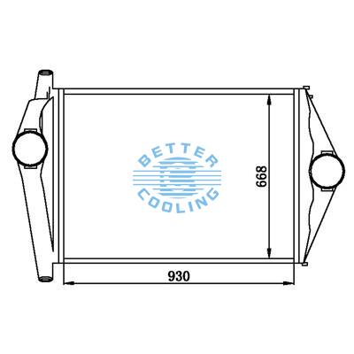 Intercooler For  Freightliner 1996 To Present Oem:1aa00111s/1sa00207r
