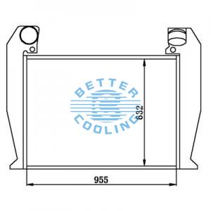 Intercooler For  Man Tg-a 2000 Oem:81061300205/200