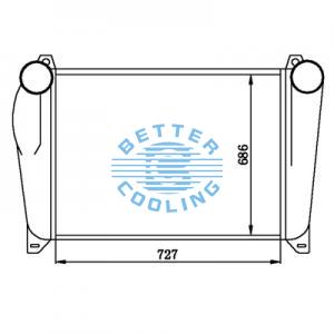 Intercooler For  Volkswagen   Oem:3c0145805ad/3c0145805ak