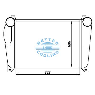 Intercooler For  Kenworth 1993 & Up Kenworth T600/800, W900 Oem:kw12b-max/084q6718700/ 101-17v9734