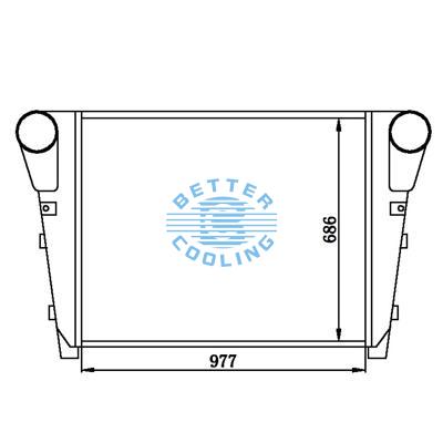 Intercooler For  Mack 1995 & Up V-mack Oem:1030091/ 3md532am/3md532m