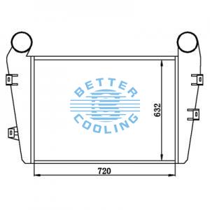 Intercooler For  International  Oem: 1696958-c1/17v9782