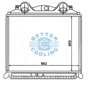 Intercooler For  Ford/sterling 1988 - 1998  L Series(louisville) & Ltl 8000 & 9000 1994 L9000 With Condenser & Oil Cooler Mounts Oem:fd25a/1003275
