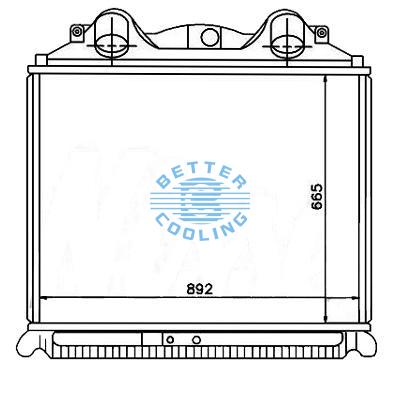 Intercooler For  Man Tg-a 2000 Oem:81061300205/200