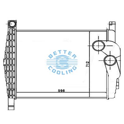 Intercooler For  Mercedes 97-atego Oem:9405010201/9405010401