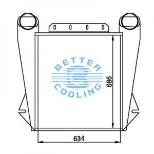 Intercooler For  Volvo  1996 - 2001 Wg, Wc, And Wa Series Oem: 1003352/1030124