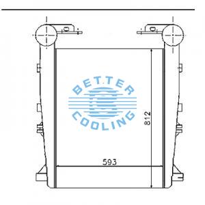 Intercooler For  Man Tg-a 2000 Oem:81061300176