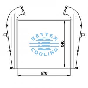 Intercooler For  International 1991 - 2002 International 8100 Oem: