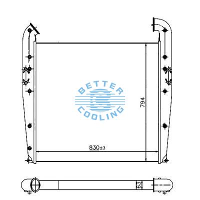 Intercooler For  Scania  Oem:1373517