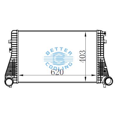 Intercooler For  Volkswagen   Oem:3c0145805ad/3c0145805ak