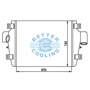 Intercooler For  International  Oem: 1696958-c1/17v9782