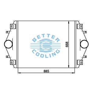 Intercooler For  International  Oem:2508920c1/1e4898