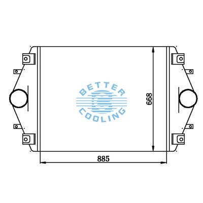 Intercooler For  Volvo  1996 - 2001 Wg, Wc, And Wa Series Oem: 1003352/1030124