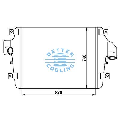 Intercooler For  Volvo  Oem:1030148cs/wgm31f/btc1123bf