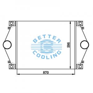 Intercooler For  Volvo  1996 - 2001 Wg, Wc, And Wa Series Oem: 1003352/1030124