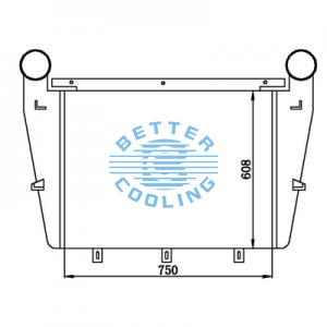 Intercooler For  Man Tg-a 2000 Oem:81061300205/200