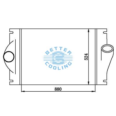 Intercooler For  Westernstar  Oem:222273407/ 222273405/22273405