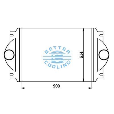 Intercooler For  Westernstar 1995 - 2001 4900 Series Oem:022273409/17v9785