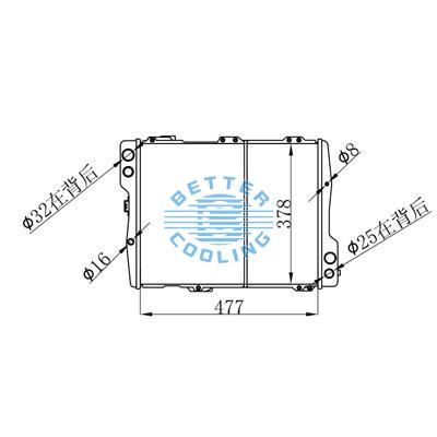 All Aluminum Radiator For Audi  80/90 L5 2.3l(88-92) Dpi:
