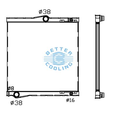 All Aluminum Radiator For Bmw X5 E70,3.0mt Dpi: