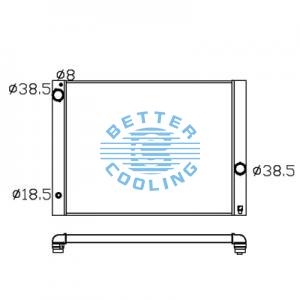 All Aluminum Radiator For   Dpi:2296