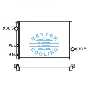 All Aluminum Radiator For Cm Zax 240 Dpi: