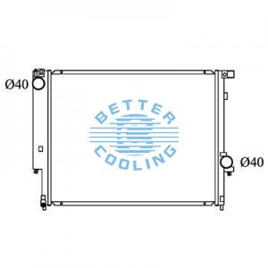All Aluminum Radiator For Mitsubishi Van Dpi: