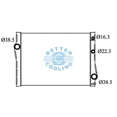 All Aluminum Radiator For Bmw Bmw  Dpi: