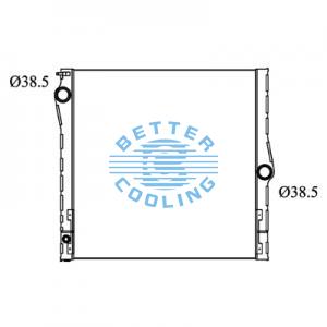 All Aluminum Radiator For Bmw 545i Dpi:2860