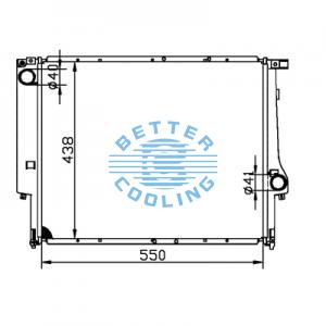 All Aluminum Radiator For Cm Pc 40-7 Dpi:
