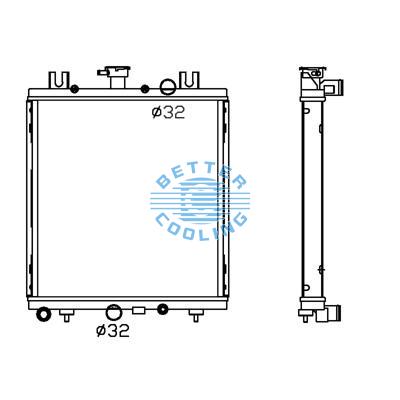 All Aluminum Radiator For Chrysler Caravan/grand Caravan Dpi: