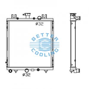 All Aluminum Radiator For Mitsubishi Van Dpi: