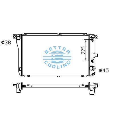 All Aluminum Radiator For Ford Ea-el Falcon At Dpi: