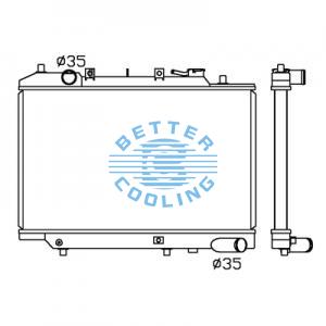 All Aluminum Radiator For Nissan Skyline  At Dpi:
