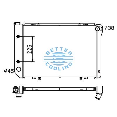 All Aluminum Radiator For Ford Fairmont/futura At Dpi:546