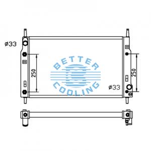 All Aluminum Radiator For Cm R 55-5/ R 60-7 Dpi: