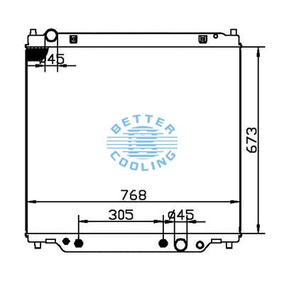 All Aluminum Radiator For Ford  Dpi:2171