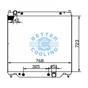 All Aluminum Radiator For Cm Pc 40-7 Dpi: