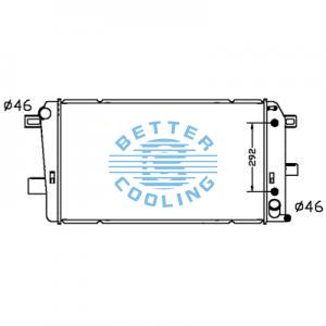 All Aluminum Radiator For Cm Kob Sk250-8 Dpi:
