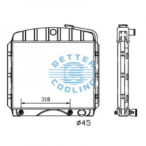 All Aluminum Radiator For Cm Sh 120-3 Dpi: