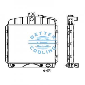 All Aluminum Radiator For Bmw 545i Dpi:2860