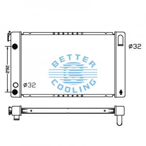 All Aluminum Radiator For Chrysler Caravan/grand Caravan Dpi: