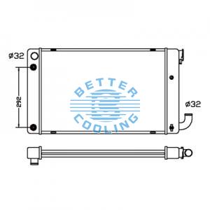 All Aluminum Radiator For Av Agricultural Vehicles Dpi: