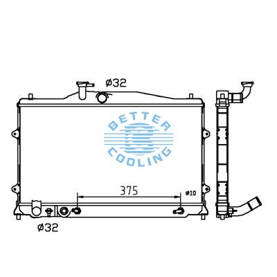 All Aluminum Radiator For Honda Acura Legend Dpi: