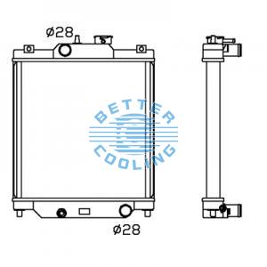 All Aluminum Radiator For Cm Dh 60-7 Dpi: