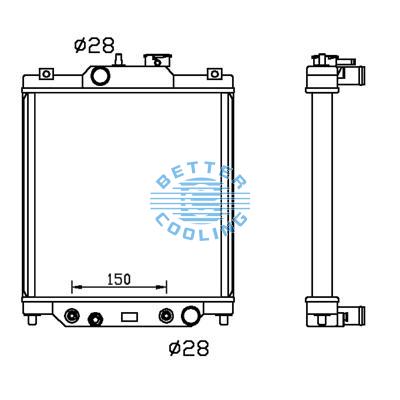 All Aluminum Radiator For Honda At Dpi: