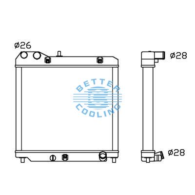 All Aluminum Radiator For Honda Fit/jazz Dpi:
