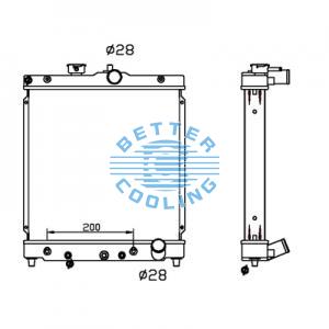 All Aluminum Radiator For Toyota Toyota  Mt Dpi: