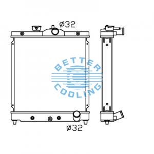 All Aluminum Radiator For Bluebird / International  3000, 3600 & 3800 Series 00-02 Dpi:
