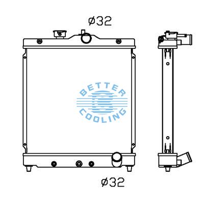 All Aluminum Radiator For Honda Civic At Dpi:1570